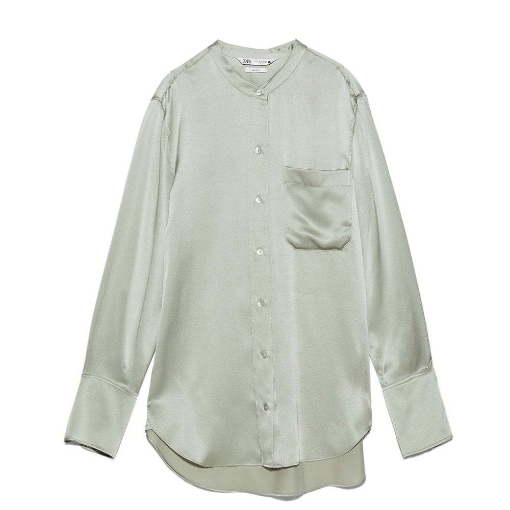 Zara silk Shirt used
